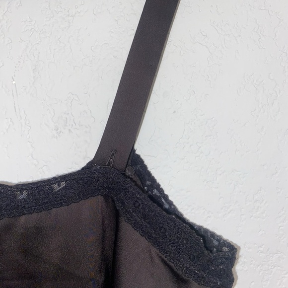 Women's Urban Outfitters Black Satin Lace Camisole - Picture 9 of 10